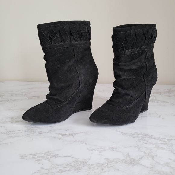 H&M Suede Wedge Boots - Picture 2 of 8